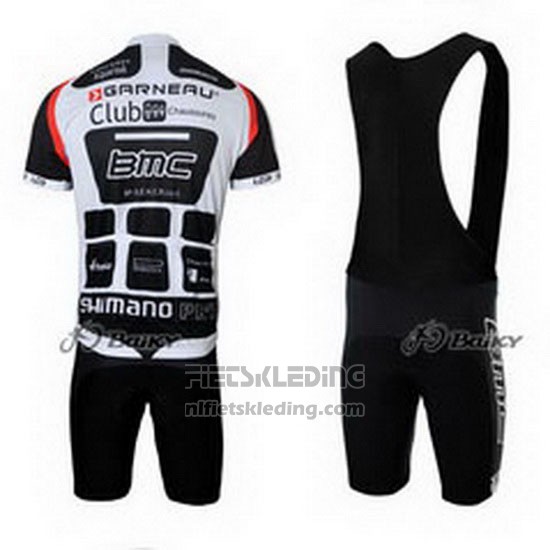 2011 Fietskleding BMC Wit en Zwart Korte Mouwen en Koersbroek